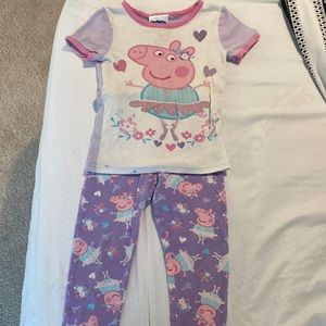 Peppa Pig pjs.